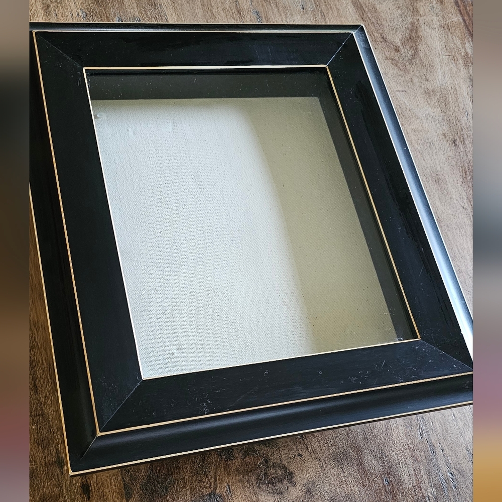 Elegant Navy Blue Box Picture Frame With magnet closure